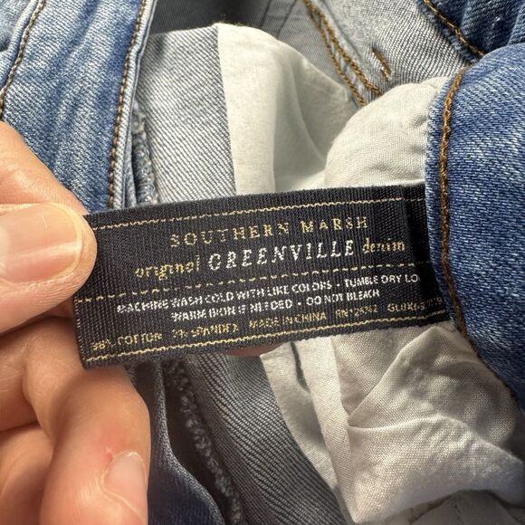 NWT Southern Marsh Greenville Stretch Denim Jeans Men 36x30 Light Blue - Picture 10 of 10